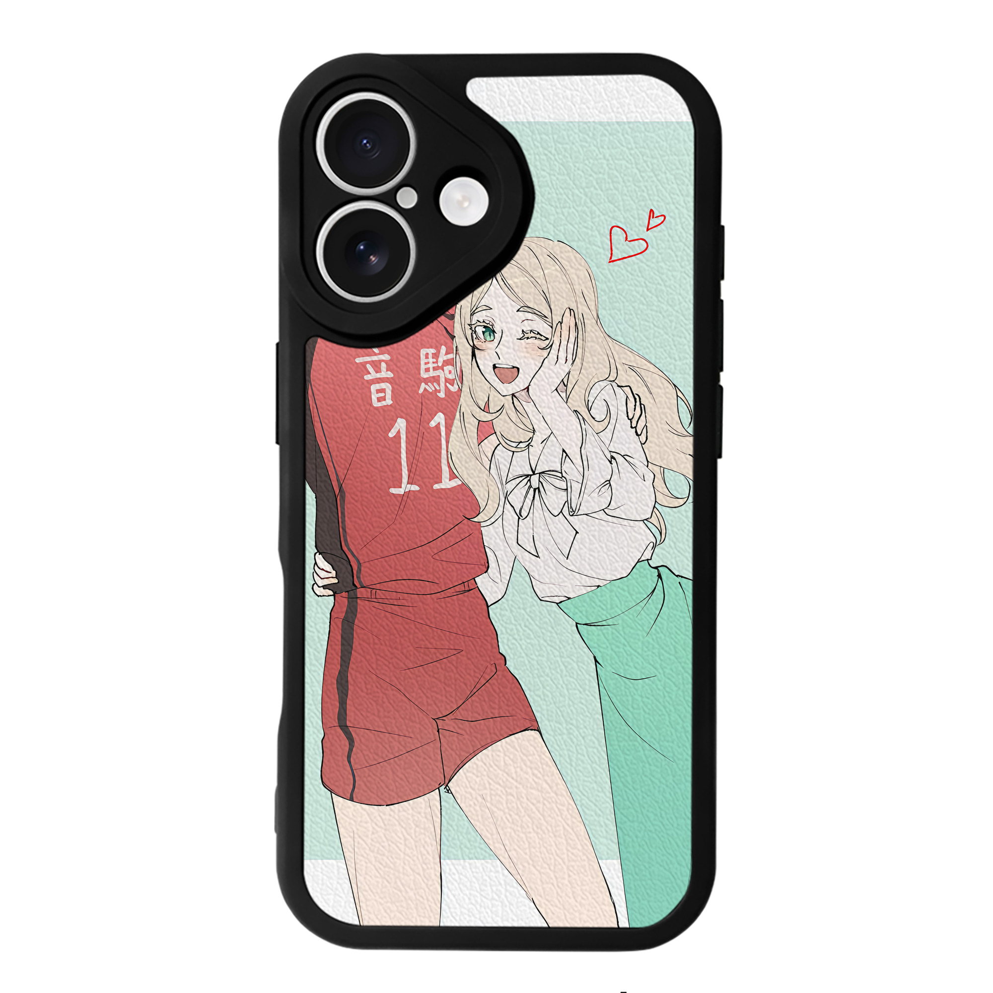 （画像用） ハイキュー!! Haikyu!! 【iPhone 16シリーズ対応】シリコンスマホケース（レザー調） 材質：シリコン